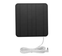 Alomejor Paneles Solares de 12W, Cargador Eficiente para Ring Cam Plus Pro, Impermeable, para Exteriores, Montaje Ajustable de 2 uds.