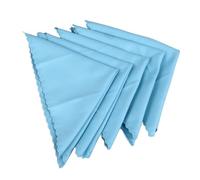 Alomejor Paño de Limpieza para Guitarra, Paño de Pulido Absorbente de Polvo de Tela de Algodón para Instrumentos Musicales, con Borde No Tejido para Joyería de Gafas Electrónicas (BLUE)