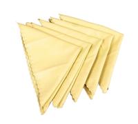 Alomejor Paño de Limpieza para Guitarra, Paño de Pulido Absorbente de Polvo de Tela de Algodón para Instrumentos Musicales, con Borde No Tejido para Joyería de Gafas Electrónicas (YELLOW)