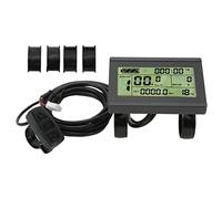 Alomejor - Pantalla de bicicleta eléctrica KT LCD3 de 72 V ABS con conector SM, función de alimentación inteligente para conducción nocturna, apto para amantes del ciclismo, Material: ABS