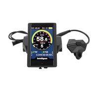 Alomejor Pantalla de Bicicleta Eléctrica P850C, Pantalla LCD a Color IPS de 3,2 Pulgadas para Motores de Accionamiento Medio M400 G330 M620 G510, con UART y Conector Redondo de 5 Pines,