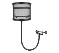 Alomejor Pantalla de Protección contra Escupidas de Micrófono Profesional, Parabrisas Ligero en Forma de U para Transmisión en Vivo, Grabación, Protección de Voz