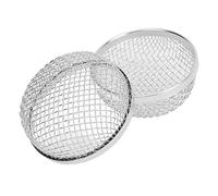 Alomejor Pantalla de Ventilación para Horno RV, Paquete de 2 Cubiertas de Malla de Acero Inoxidable para Insectos, Ventilación de Escape Redonda para Calentador de Caravana de 2,8 Pulgadas para