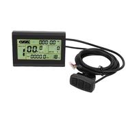 Alomejor Pantalla Ebikes, Panel de Control LCD con Botones Ergonómicos USB para Scooter Eléctrico, ABS de Resistente Al Agua, 24V 36V 48V Compatible con Conector de 5 Pines