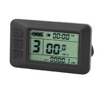 Alomejor Pantalla Ebikes, Panel de Control LCD para Bicicleta Eléctrica ABS de Alto Grado Ergonómico Impermeable 24V 36V 48V Compatible con Controlador KT