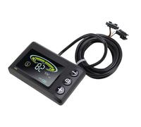 Alomejor Pantalla Ebikes, Panel de Pantalla LCD para Bicicleta Eléctrica, Panel de Control ABS con Cable SM, Manillar de 22,2 Mm, Ideal para Motores de Tracción Media y Ciclismo Al Aire
