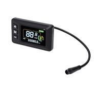 Alomejor Pantalla LCD para Bicicleta Eléctrica, Conector Impermeable de 6 Pines y Retroiluminación para Bicicletas de Montaña y Patinetes Eléctricos