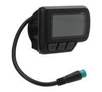 Alomejor Pantalla LCD para bicicleta eléctrica, EN06, 24 V, 36 V, 48 V, con conector impermeable, velocidad de alimentación USB, para scooter eléctrico de bicicleta de montaña