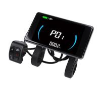 Alomejor Pantalla LCD para Bicicleta Eléctrica, Panel de Control Multifuncional ABS para Bicicletas Eléctricas de 24 V, 36 V, 48 y 60 con Compatibilidad con Tarjeta NFC y Monitoreo del Rendimiento