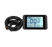 Alomejor Pantalla LCD para Bicicleta Eléctrica, Panel Intuitivo Transparente para Patinete Eléctrico de 24V, 36V y 48V, Soporte Incluido