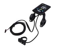 Alomejor Pantalla LCD para Scooter Eléctrico con Pantalla a Color X3, de Velocidad Inteligente de Material ABS, Compatible con Bicicletas y Scooters Eléctricos de 24 V, 36 V y 48