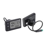 Alomejor Pantalla LCD S866, Pantalla LCD de Pantalla Grande de 24V 36V 48V con Enchufe Impermeable para Bicicleta Eléctrica