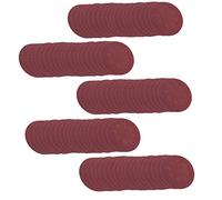 Alomejor Papel de lija redondo, discos abrasivos de 8 agujeros para pulido fuerte para herramientas para muebles, 100 unidades de 5 pulgadas, grano 60/80/100/120/240