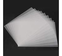 Alomejor Papel Retráctil, Hoja Termorretráctil Transparente sin Superficie de Pulido para Fabricación de Llaveros de Manualidades DIY (0,3mm-molienda fina translúcida 20x29cm)