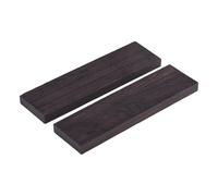 Alomejor Paquete de 2 Puentes para Guitarra Acústica, Piezas de Madera Maciza Hechas a Mano para Personalizar Tu Guitarra, con un Elegante Acabado negro. (Madera de ébano)