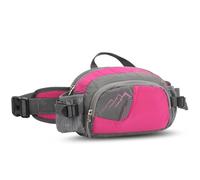 Alomejor Paquetes para Mujeres para Mujeres, Paquete de Cintura Resistente Al Agua, con Cinturón Ajustable Adecuado para Ciclismo, Correr, Caminar (Rosa roja)