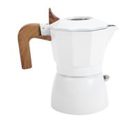 Alomejor para Estufa de Aleación de Aluminio de 2 Tazas con Preparación Rápida de Doble Válvula para Uso Doméstico y de Oficina (WHITE)