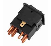 Alomejor Para Pass de Tierra Para el Interruptor de la Lámpara de Advertencia de Peligro de Rover YUF101490 Snabbons Reemplazo Directo Negro Negro