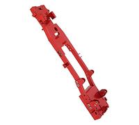 Alomejor Parte de Bricolaje del Marco del Chasis RC para WPL D12, Confiable y Duradero, Mejora el Realismo, Adecuado para Todo el Automóvil de Aleación, los Entusiastas RC (Rojo)