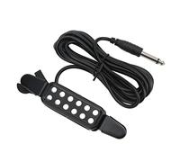 Alomejor Pastilla Acústica, Transductor de Boca ABS para Amplificación Eléctrica, Accesorio de Guitarra Acústica de Fácil Instalación para Guitarristas Folclóricos