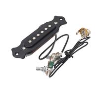 Alomejor Pastilla de Boca de Guitarra Acústica, Tono Cálido y Rico, No Requiere Soldadura, Precableado, 6 Cuerdas para Guitarras Acústicas