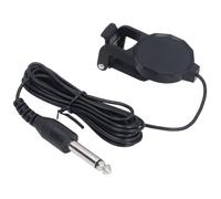 Alomejor Pastilla de Guitarra Acústica con Clamp/Holder Compacta, Amplificación Conveniente y Eficiente para Ukelele, Excelente Material Plástico