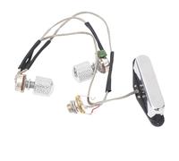 Alomejor Pastilla de Guitarra Eléctrica GMA23, Imán para Pastilla de Cuello Precableado, 1T1V, con Potenciómetro de 250K, Conector de Salida 6,35 para TL