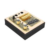 Alomejor Pastilla de Guitarra, Pastilla de Puente con Escudo de Cobre con Zapatas de Poste Entrelazadas e Imanes Alnico 5 para Reemplazo de Guitarra TL y Bricolaje