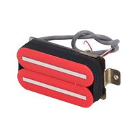 Alomejor Pastilla Humbucker de Guitarra Eléctrica de Doble Bobina de Alto Rendimiento para ST SQ Material Rojo Metal