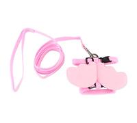 Alomejor Patos Cuerda de Tracción Ajustable Correa de Arnés Duradera para Mascotas Pollo Ganso Correa de Nailon de 5 Pies para Caminar para Suministros para Aves de Corral (M)