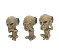 Alomejor Pawaca 3 Piezas Clips de Ventilación de Coche Ambientador Extraterrestre Ambientador con Olor de Resina Giratorio Extraíble para Automóvil, Adecuado para Regalos, Interiores de Coche