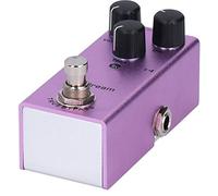 Alomejor Pedal de Efecto de Guitarra Eléctrica Mini True Bypass US Dream Distortion para Tonos de Alta Ganancia Aluminio Púrpura