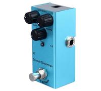 Alomejor Pedal de Efectos de Guitarra Eléctrica, Aleación de Aluminio, Mini Pedal de Efectos con Múltiples, Fácil de Controlar para Músicos e Intérpretes (Distorsión crujiente(03))