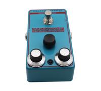 Alomejor Pedal de entrenamiento clásico de bajo ganancia, Pedal de efectos de guitarra orgánica vintage con colores y calor ricos, para Blues Rock y Guitarra eléctrica