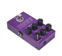 Alomejor Pedal de Retardo Digital, 9 Perillas de Control de Efectos de Retardo, Pedal de Efectos para Guitarra con Modo TAP HOLD, Tiempo de de 3000 Ms, Carcasa Metálica, para