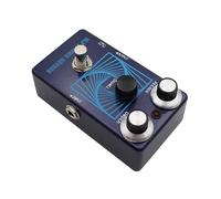 Alomejor Pedal de Sobremesa de Guitarra Pedal de Reverberación de Guitarra Eléctrica de Longitud Eléctrica Personalizable con Paisajes Sonoros Dinámicos, Control de Intensidad, Control de Retraso