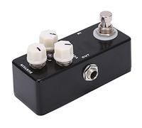 Alomejor Pedal Fuzz, Mini Pedal de Efecto de Guitarra Clásico con Muff y Efecto Fuzz True Bypass, Perillas de Tono de Volumen Sostenido, para bajo de Guitarra Eléctrica