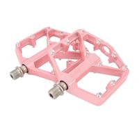 Alomejor Pedales de Bicicleta, 1 par de Pedales Planos de Ciclismo de Aleación de Aluminio Rosado con Llave Hexagonal para Reemplazo y Actualización de Bicicletas