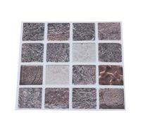 Alomejor Pegatina Fina Autoadhesiva de Mosaico para Bricolaje, Baño, Cocina, 18 Uds., Pegatina de Azulejo Impermeable para Decoración del Hogar, 10cm X 10cm (MTS010)