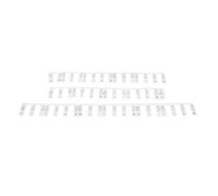 Alomejor Pegatinas Luminosas para Teclas de Piano, Guía de Notas de Teclado de 88 Teclas de Silicona Reutilizables Extraíbles con Brillo en la Oscuridad y Cubierta Antipolvo, para (COLORFUL)