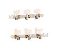 Alomejor Pegsas de Voz Saitentuning 3+3 Cabezas de Máquina de Guitarra Acrílicos para un Uso de Larga Duración y Signo de Guitarra Coordinada de Forma Segura