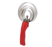 Alomejor Peine de Curry de Acero Inoxidable para el Cuidado del Ganado y Alivio de Muda, Adecuado para Caballos, Vacas y Ovejas - 4, 5 6 Anillos (Peine de 4 círculos para Vaca Caballo)