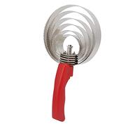 Alomejor Peine de Curry de Acero Inoxidable para el Cuidado del Ganado y Alivio de Muda, Adecuado para Caballos, Vacas y Ovejas - 4, 5 6 Anillos (Peine de 6 círculos para Vaca Caballo)