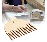Alomejor Peine para Tejer de Madera, Herramienta Duradera para Telar de Tapices, Accesorios Trenzados para Amantes del Tejido, Madera de 7,5x7x0,3 Cm