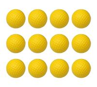 Alomejor Pelota de Entrenamiento de Golf Monocapa de 42,6 Mm con Tecnología Aerodinámica, Paquete de 20 Pelotas de Golf Amarillas para un Vuelo Estable, Accesorios de para Práctica en Interiores