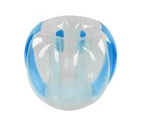 Alomejor Pelota hinchable resistente con cuerpo de PVC para diversión al aire libre, 90 x 80 cm, para reuniones familiares (azul transparente)