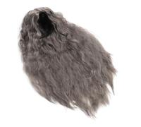 Alomejor Peluca Larga Gris Plateada, Peluca Sintética de Moda para Mujer para Cosplay, Fiesta de Navidad, Material