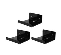 Alomejor Pequeño Estante Flotante de Acrílico a Prueba de Arañazos Organizador para Baño Cocina, 3 Piezas Mini Estante de Almacenamiento Montado en la Pared para Cámara de Juguetes, 3.9 X .9 X 2.0