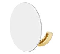 Alomejor Percha Adhesiva de Acero Inoxidable Duradero, Aleación de Zinc, Puerta de Pared, Cocina, Baño, Almacenamiento para Ropa, Paraguas, Abrigo, Negro, 2,09x2,09x0,98 Pulgadas (GOLD)