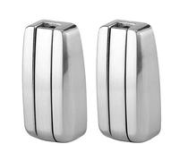 Alomejor Percha de Ropa con Gancho Oculto de Aleación de Zinc, Accesorios Duraderos para RV y Hogar, 2 uds., Plata (color cepillado)
